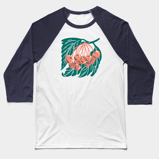 Cherries Baseball T-Shirt by JordanKay